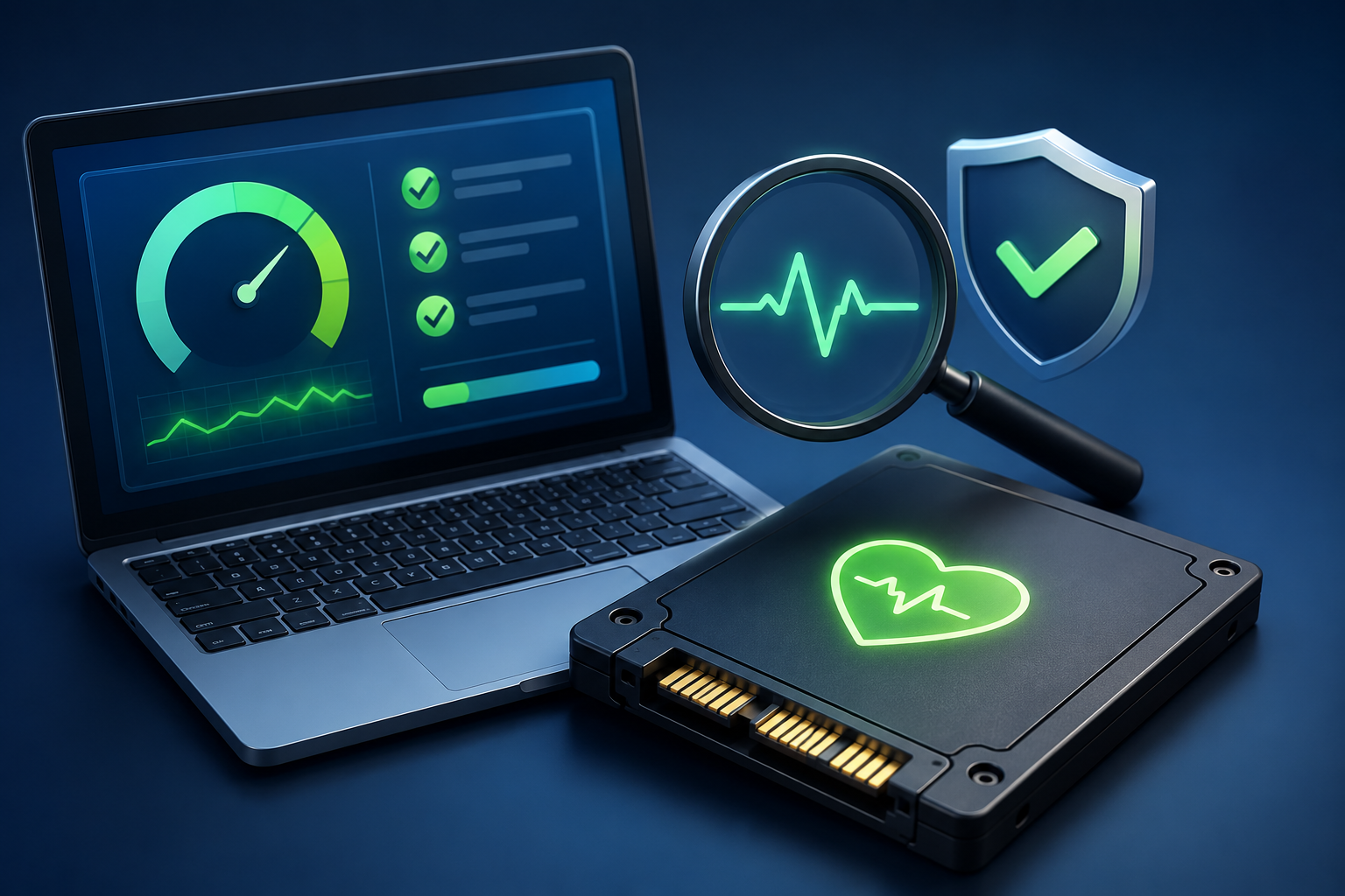 how to check ssd health