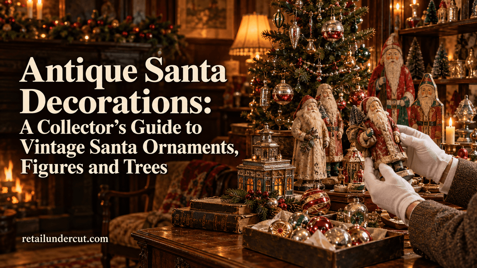 Antique Santa Decorations A Collectors Guide to Vintage Santa Ornaments, Figures and Trees