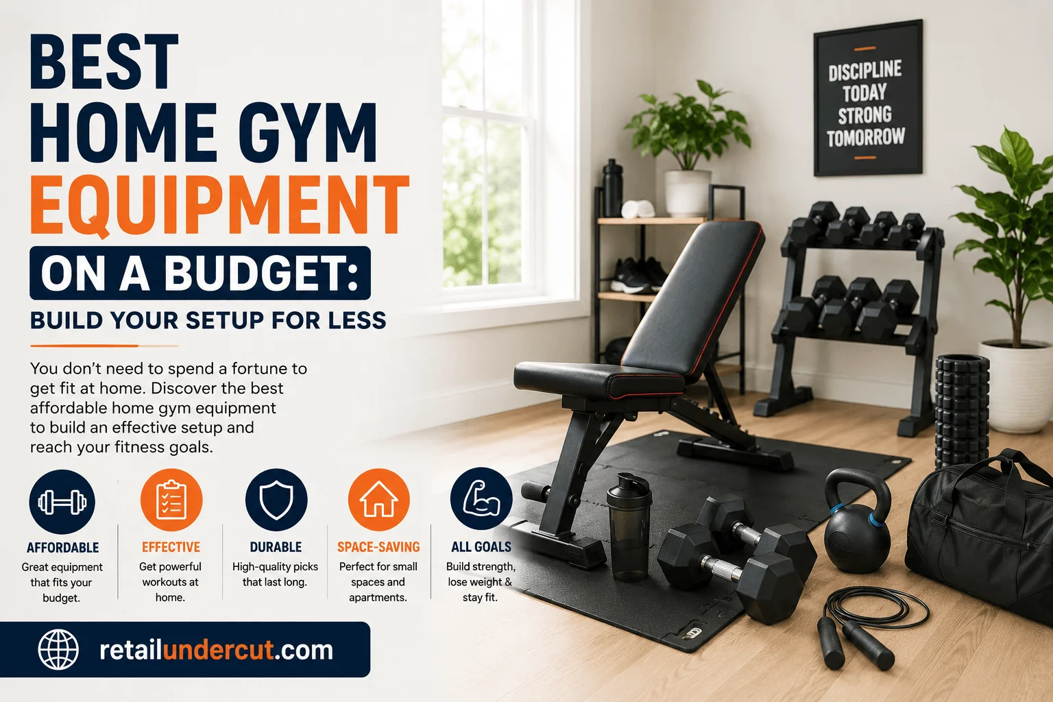 home gym equipment on a budget